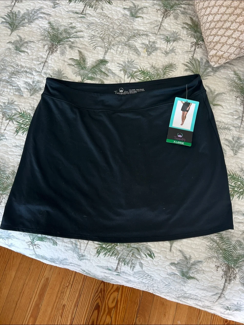 Tranquility by Colorado Clothing Black Swim Skort with built in short